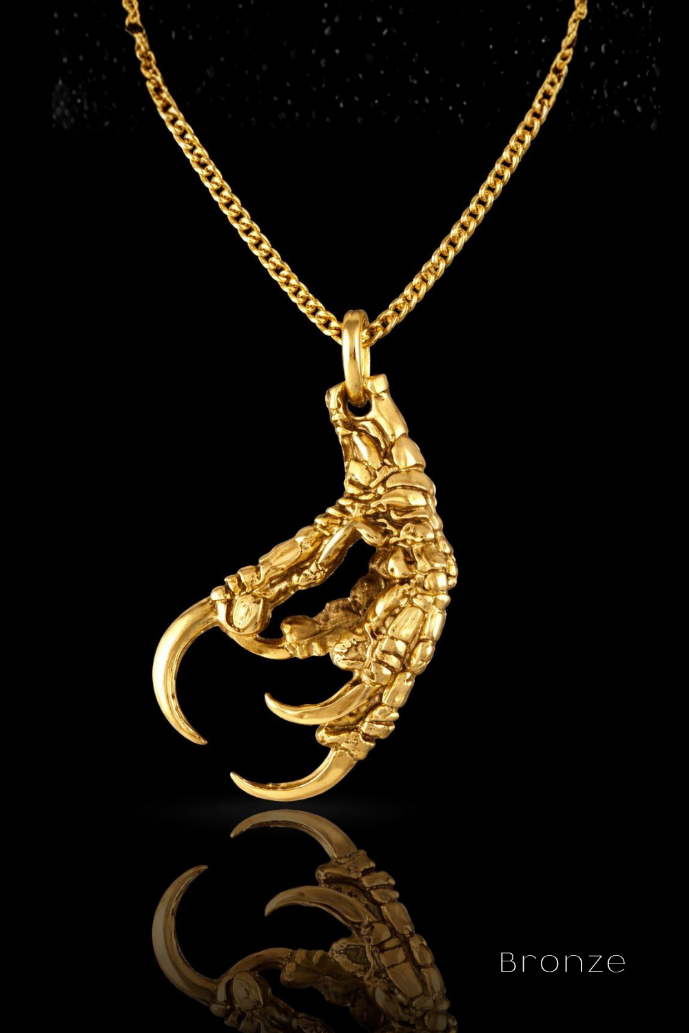 Collar Cabeza de Cuervo | Símbolo de Sabiduría, Transformación y Misterio | Hecho a mano en Plata 925, Baño de Oro 24K, Bronce