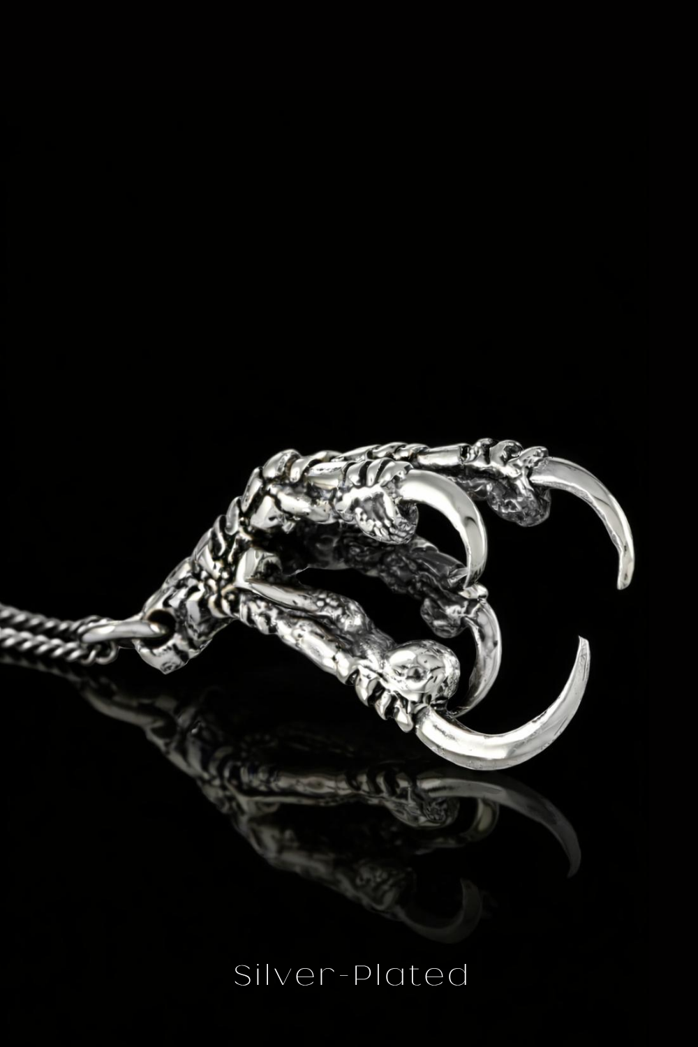 Collar Cabeza de Cuervo | Símbolo de Sabiduría, Transformación y Misterio | Hecho a mano en Plata 925, Baño de Oro 24K, Bronce