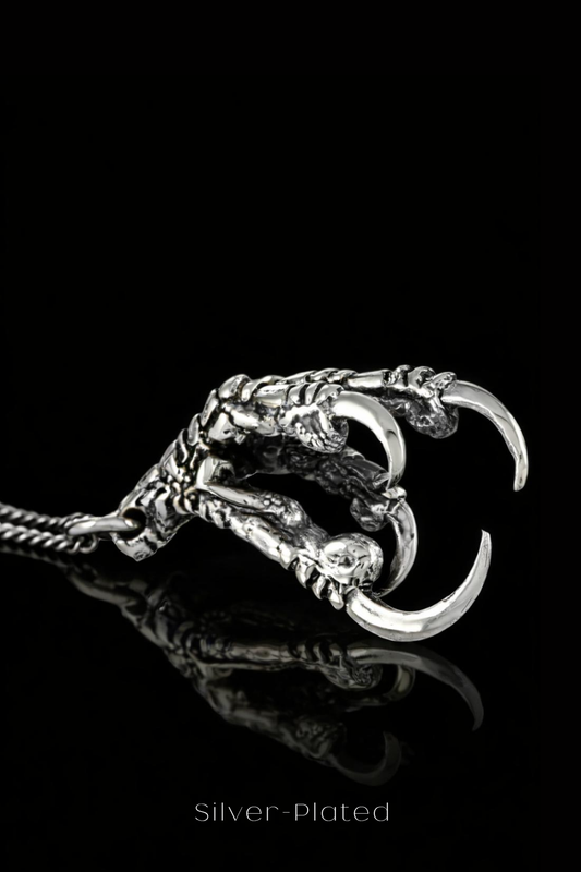 Collar Cabeza de Cuervo | Símbolo de Sabiduría, Transformación y Misterio | Hecho a mano en Plata 925, Baño de Oro 24K, Bronce