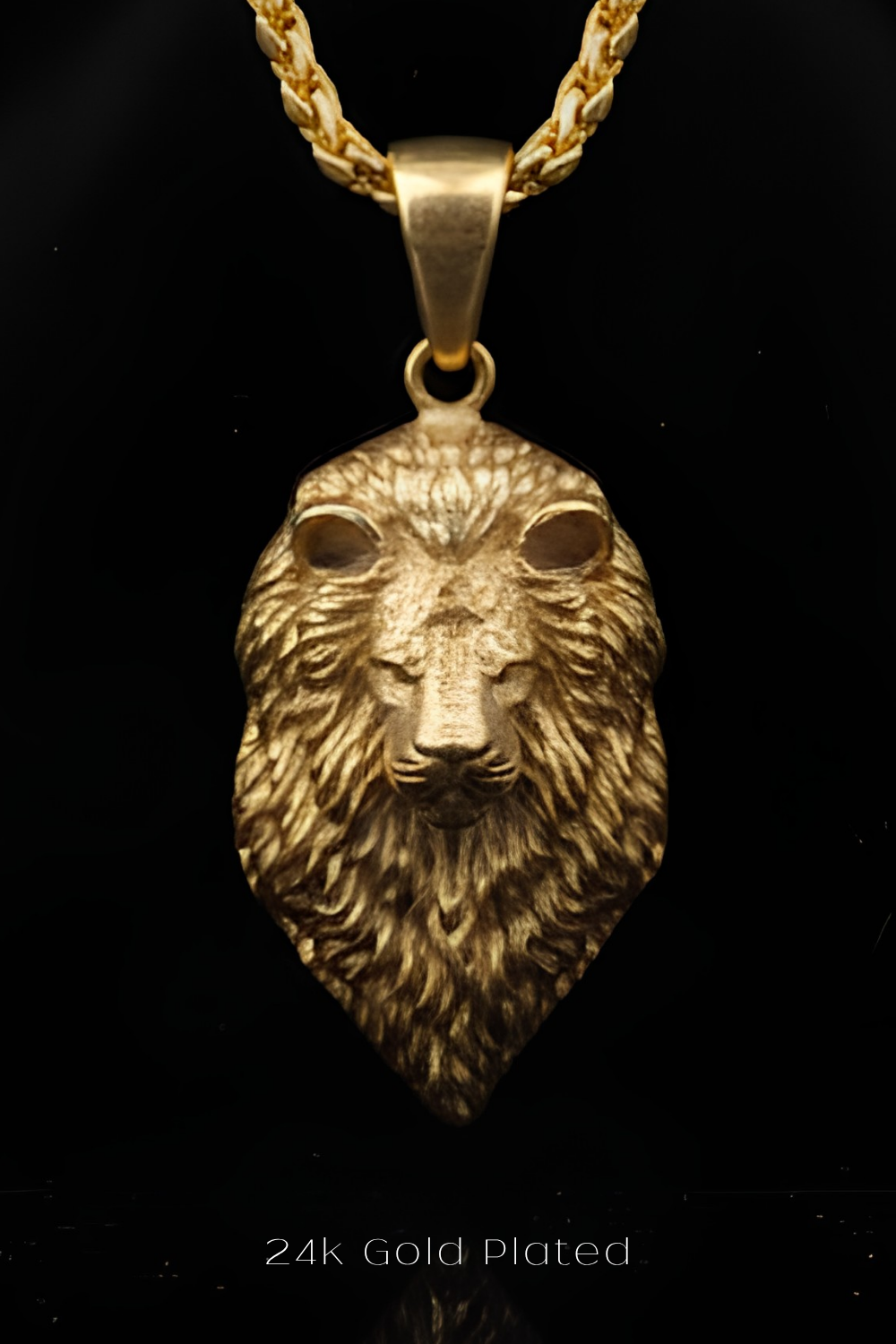 Collar de Leo Pequeño | Símbolo de Liderazgo Valiente | Hecho a mano en Plata 925, Baño de Oro de 24K, Cobre