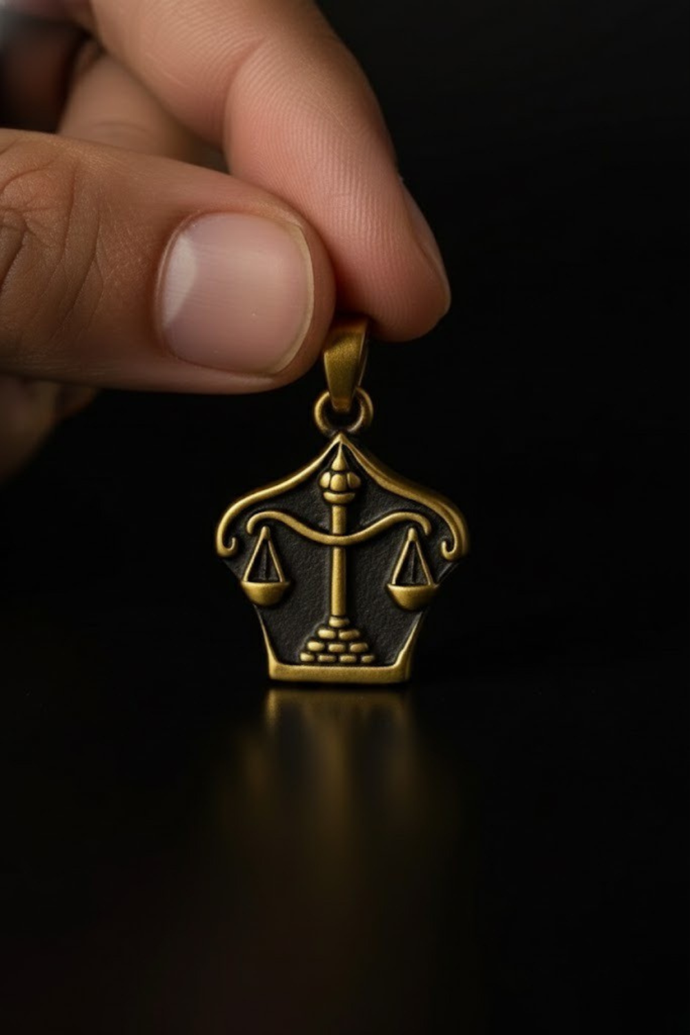 Collar con el signo del zodiaco Libra