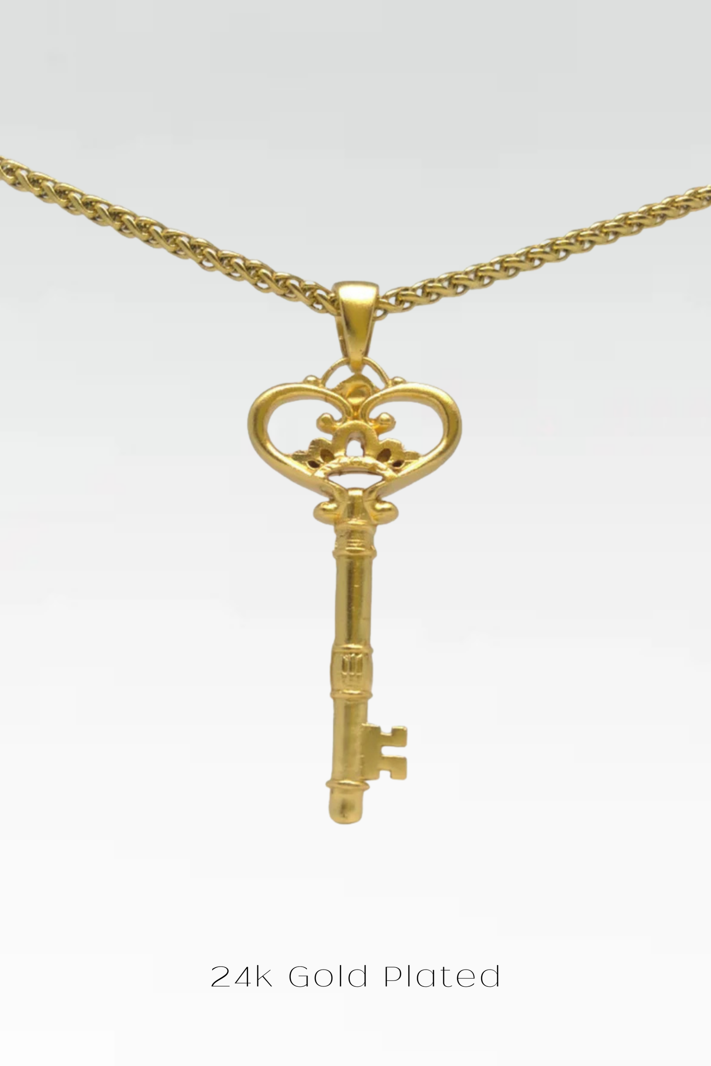 Key Necklace – Handmade Symbolic Pendant in Bronze, Sterling Silver, Copper & 24K Gold Plated | Jewelry of New Beginnings, Unisex Gift