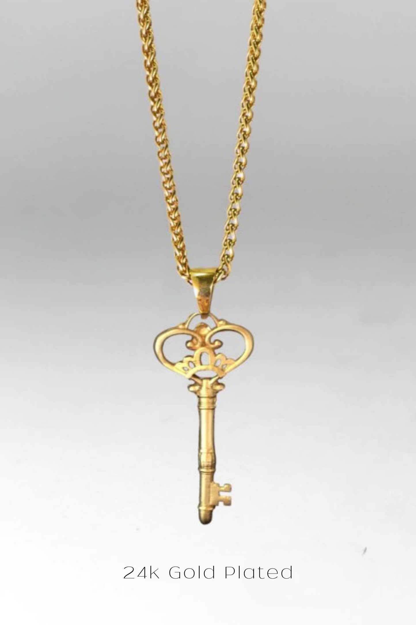 Key Necklace – Handmade Symbolic Pendant in Bronze, Sterling Silver, Copper & 24K Gold Plated | Jewelry of New Beginnings, Unisex Gift