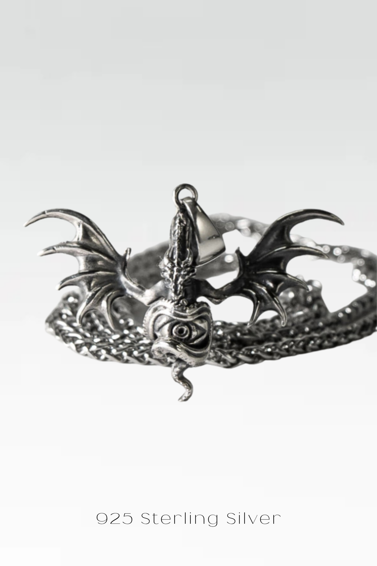 Collar de Dragón – Colgante artesanal en bronce, plata de ley y baño de oro de 24 quilates | Símbolo de poder y protección