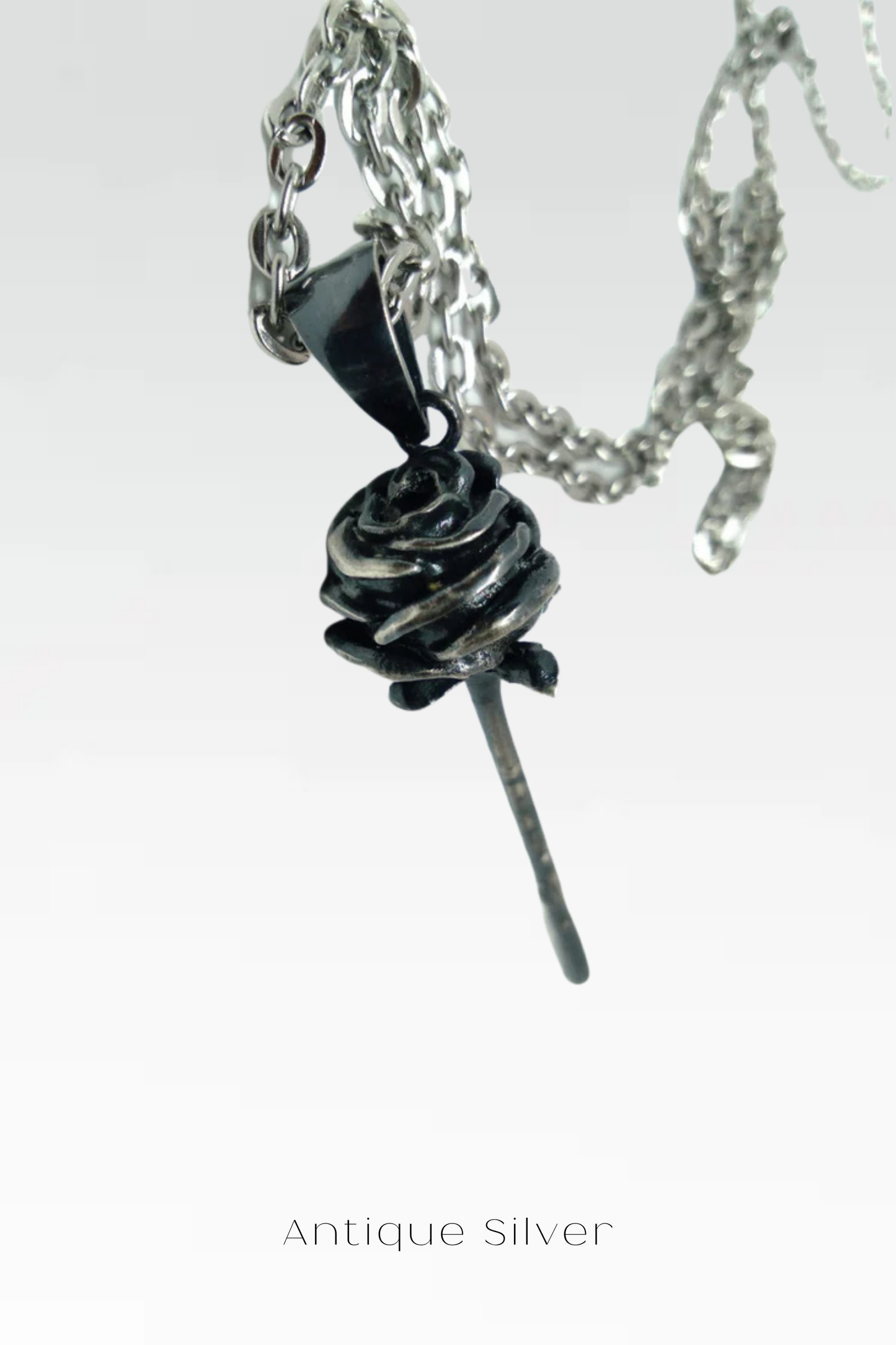 Collar de Rosa – Colgante artesanal en oro de 24 quilates, plata de ley, bronce y cobre | Joyería unisex simbólica, regalo de amor y belleza 