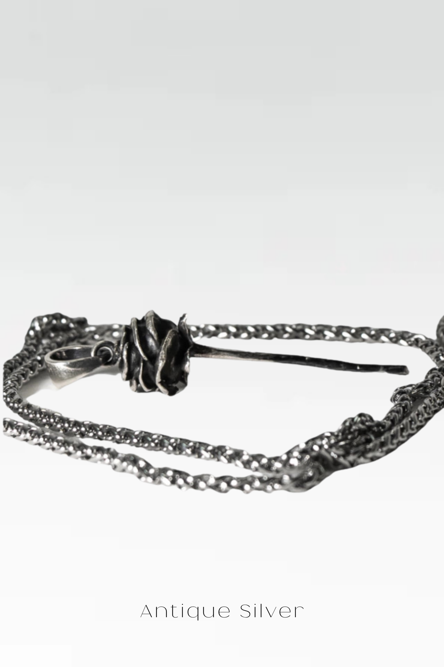 Collar de Rosa – Colgante artesanal en oro de 24 quilates, plata de ley, bronce y cobre | Joyería unisex simbólica, regalo de amor y belleza 