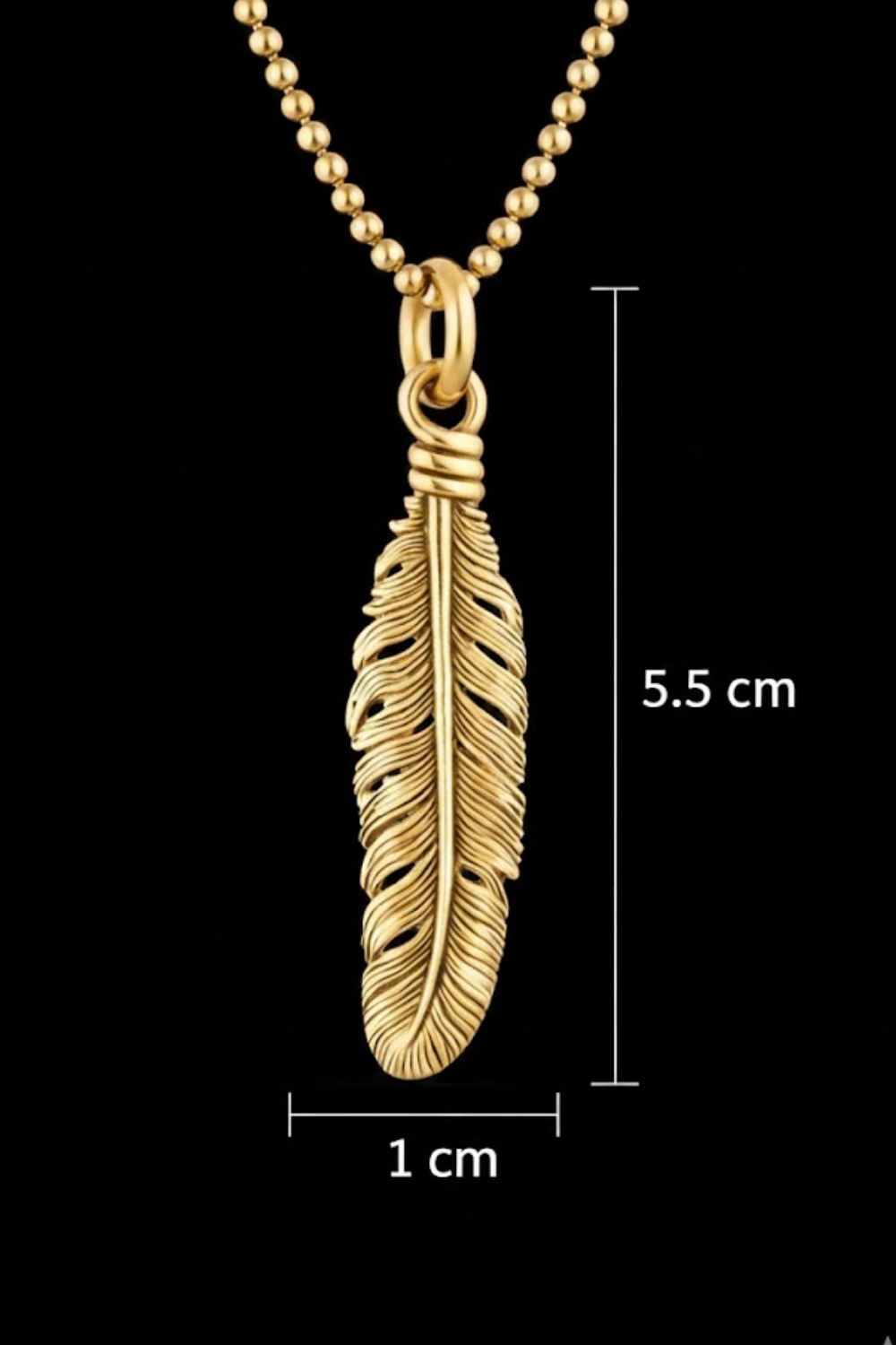 Feather Necklace – Bronze & Silver-Plated Finish | Limited Edition