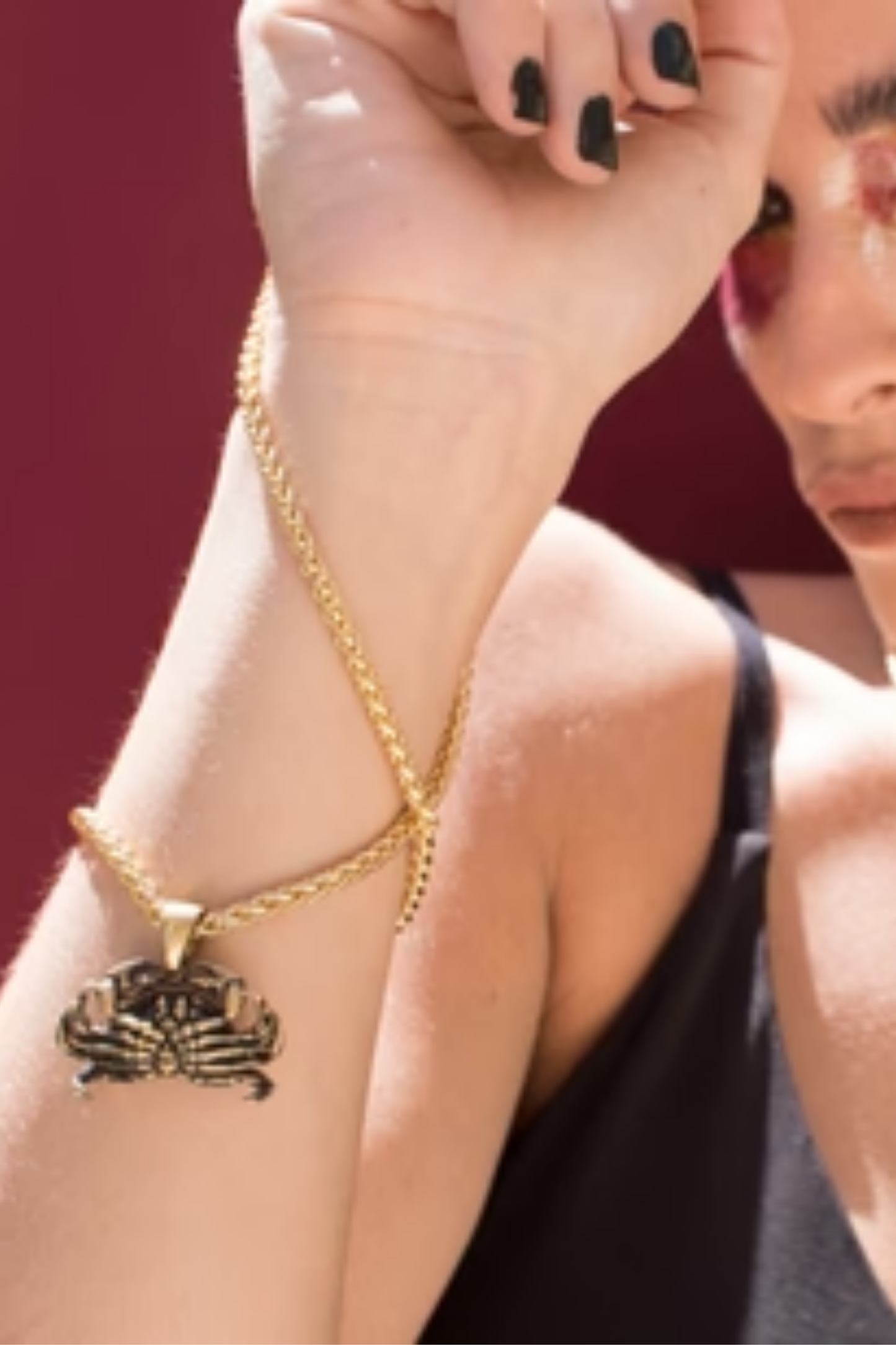 Collar del signo del zodíaco cáncer 