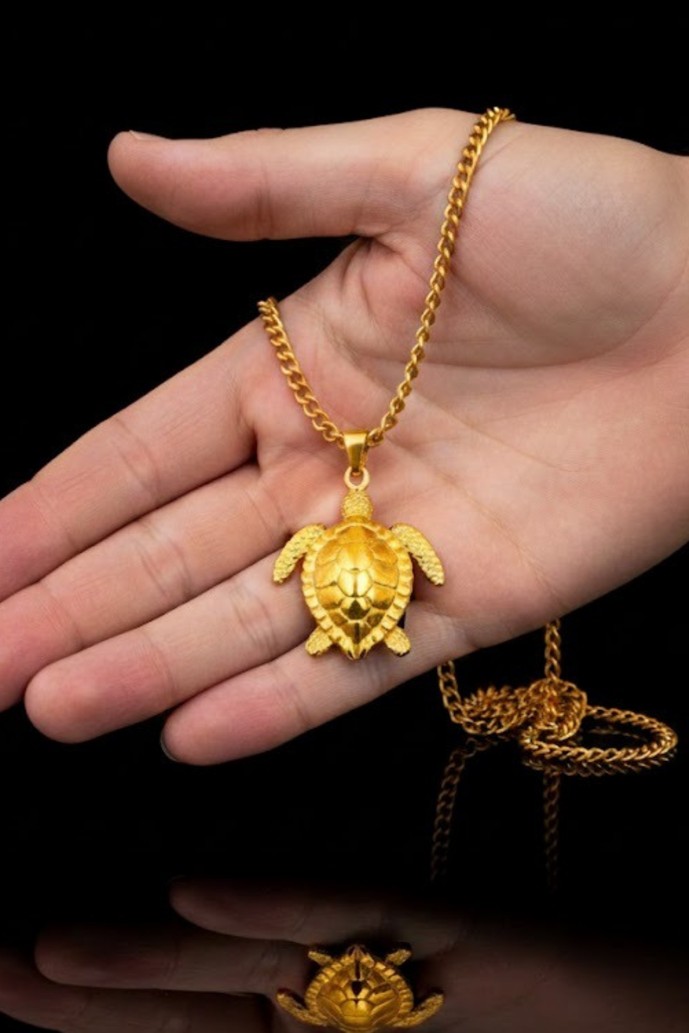 Collar de Tortuga | Símbolo de Sabiduría y Longevidad | Hecho a Mano en Plata Esterlina 925, Baño Oro 24K, Bronce, Cobre