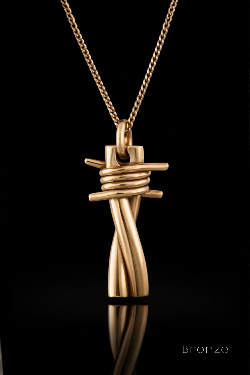 Collar Cabeza de Cuervo | Símbolo de Sabiduría, Transformación y Misterio | Hecho a mano en Plata 925, Baño de Oro 24K, Bronce