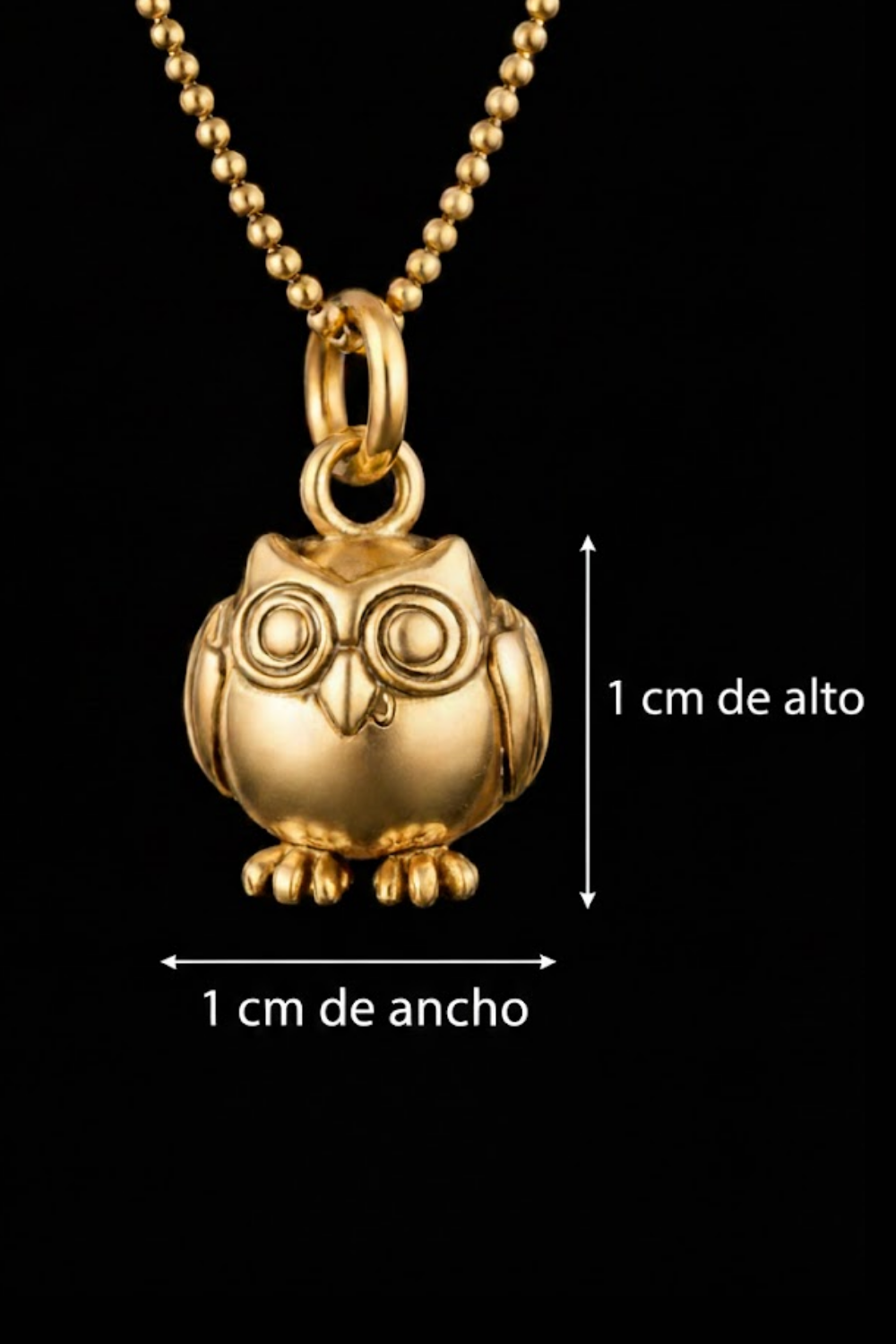 Small Owl Necklace – Bronze & Silver-Plated Finish | Limited Edition