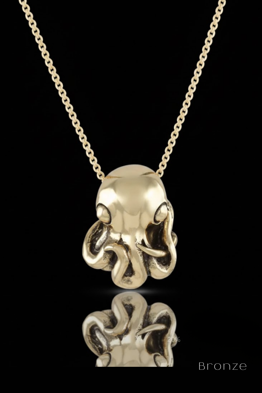 Octopus Necklace – Bronze & Silver-Plated Finish | Limited Edition